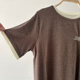 【ハモミシノオトナフク】Embroidered Tuck T-Shirt