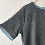 【ハモミシノオトナフク】Embroidered Tuck T-Shirt