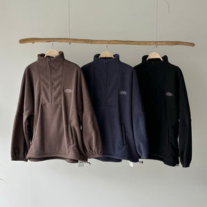 【ハモミシノオトナフク】Half-Zip Fleece