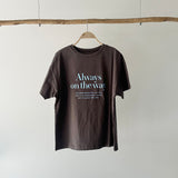 【ハモミシノオトナフク】[always] logo print T-shirt