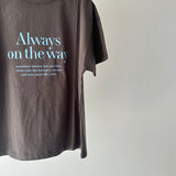【ハモミシノオトナフク】[always] logo print T-shirt