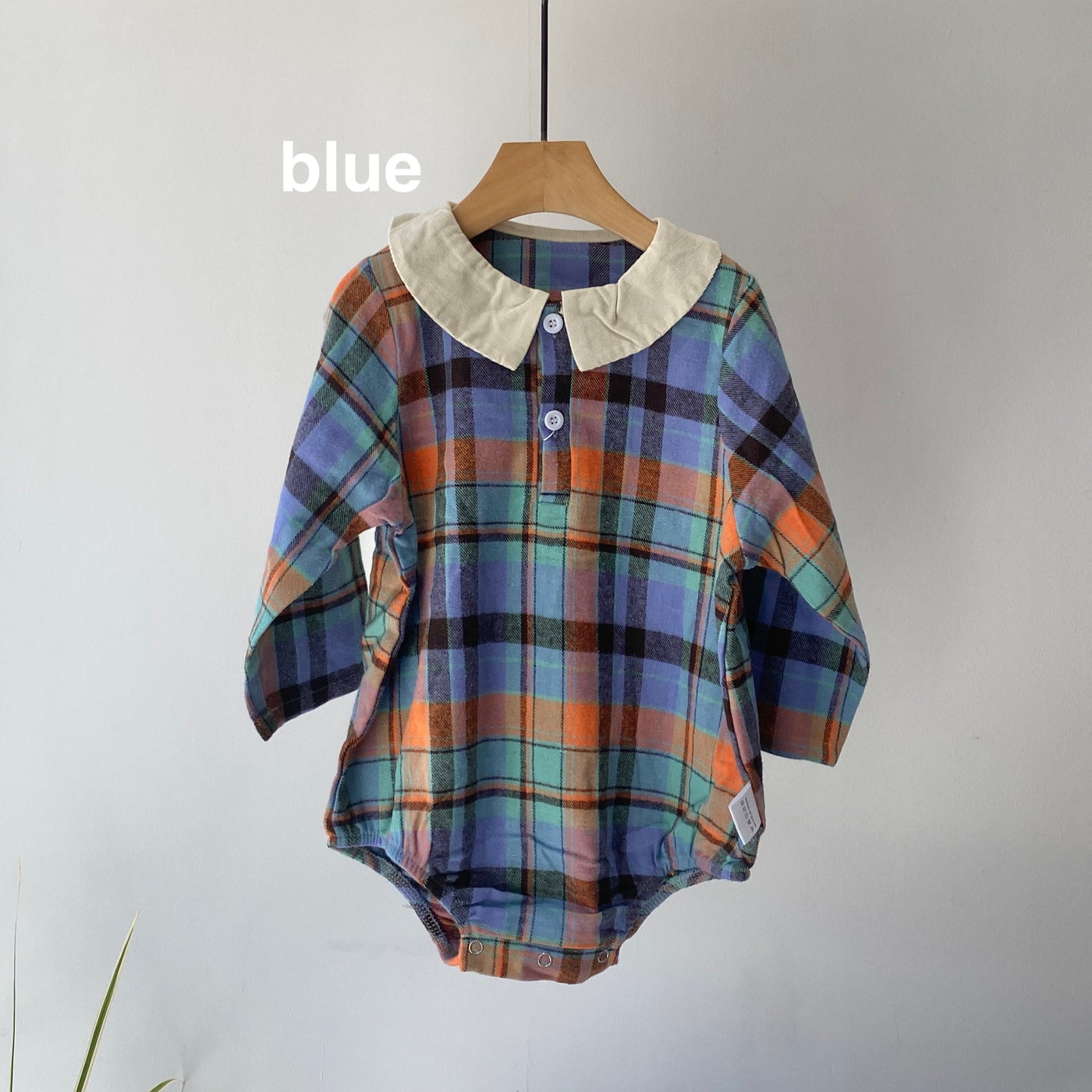 Check rompers(80.90cm)