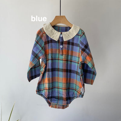 Check rompers(80.90cm)