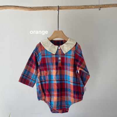 Check rompers(80.90cm)