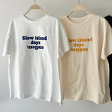 【ハモミシノオトナフク】flocked logo T-shirt