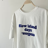 【ハモミシノオトナフク】flocked logo T-shirt