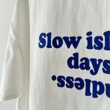 【ハモミシノオトナフク】flocked logo T-shirt