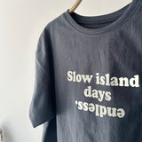 【ハモミシノオトナフク】flocked logo T-shirt