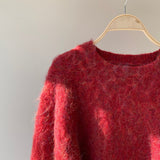 Monster shaggy knit cropped PO [Hamomishi no Otonafuku]