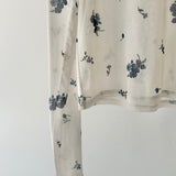 【ハモミシノオトナフク】Small flower print pullover
