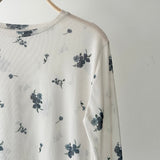 【ハモミシノオトナフク】Small flower print pullover