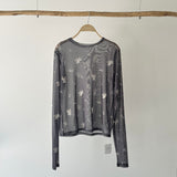 【ハモミシノオトナフク】Small flower print pullover