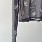 【ハモミシノオトナフク】Small flower print pullover