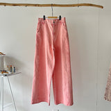 【ハモミシノオトナフク】Chemically colored wide-leg denim