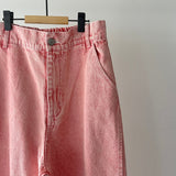 【ハモミシノオトナフク】Chemically colored wide-leg denim