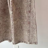 【ハモミシノオトナフク】Chemically colored wide-leg denim