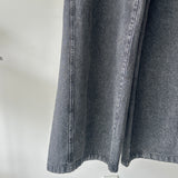 【ハモミシノオトナフク】Chemically colored wide-leg denim