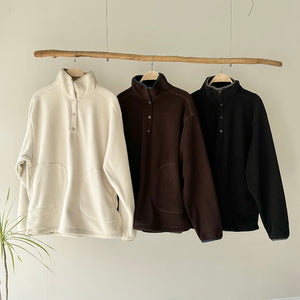 【ハモミシノオトナフク】Fleece Stand Pullover