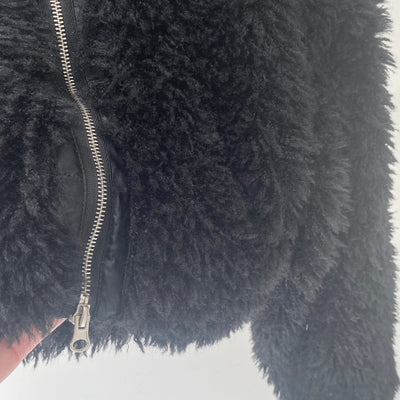 【ハモミシノオトナフク】Poodle Boa DoubleZip Cropped Jacket