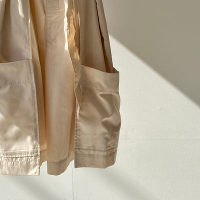 High waist tuck half pants【ハモミシノオトナフク】
