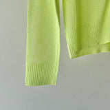 【ハモミシノオトナフク】Linen-touch metal button sheer cardigan