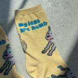 【ハモミシノオトナフク】What Are You Doing Now? Print Short Socks