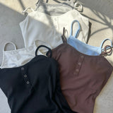 【ハモミシノオトナフク】Layered-style Henley cami