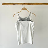 【ハモミシノオトナフク】Layered-style Henley cami