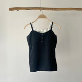 【ハモミシノオトナフク】Layered-style Henley cami