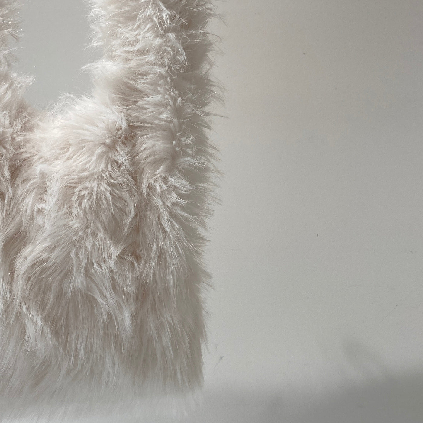 【ハモミシノオトナフク】Faux fur tote bag