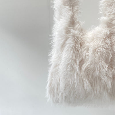 【ハモミシノオトナフク】Faux fur tote bag