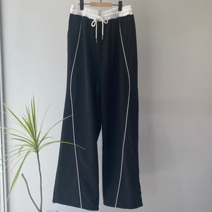 【ハモミシノオトナフク】Mini fleece color block pants