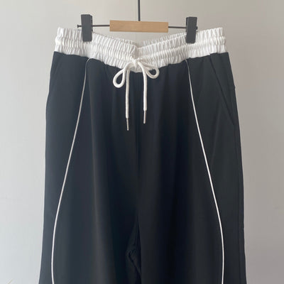 【ハモミシノオトナフク】Mini fleece color block pants
