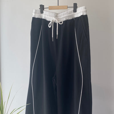 【ハモミシノオトナフク】Mini fleece color block pants