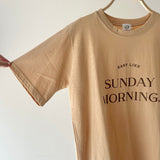 【ハモミシノオトナフク】Lettering loose fit T-shirt