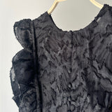 【ハモミシノオトナフク】Fringe Jacquard Frill Vest