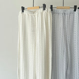 【ハモミシノオトナフク】Soft lace easy pants