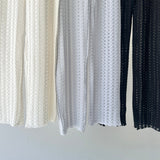 【ハモミシノオトナフク】Soft lace easy pants