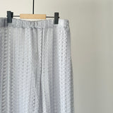 【ハモミシノオトナフク】Soft lace easy pants