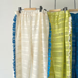 【ハモミシノオトナフク】Soft frill polka dot lace pants