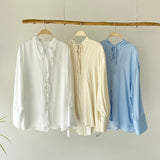 【ハモミシノオトナフク】Polyester Rayon Hooded Shirt