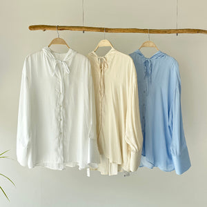 【ハモミシノオトナフク】Polyester Rayon Hooded Shirt