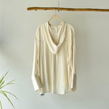 【ハモミシノオトナフク】Polyester Rayon Hooded Shirt