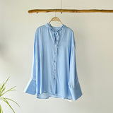 【ハモミシノオトナフク】Polyester Rayon Hooded Shirt