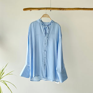 【ハモミシノオトナフク】Polyester Rayon Hooded Shirt