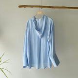 【ハモミシノオトナフク】Polyester Rayon Hooded Shirt