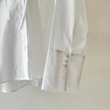 【ハモミシノオトナフク】Sheer Ruffle Shirt