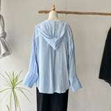 【ハモミシノオトナフク】Polyester Rayon Hooded Shirt
