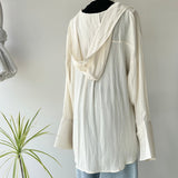 【ハモミシノオトナフク】Polyester Rayon Hooded Shirt