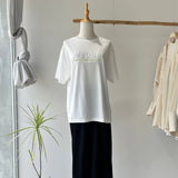 【ハモミシノオトナフク】Cool-Touch Embossed T-Shirt